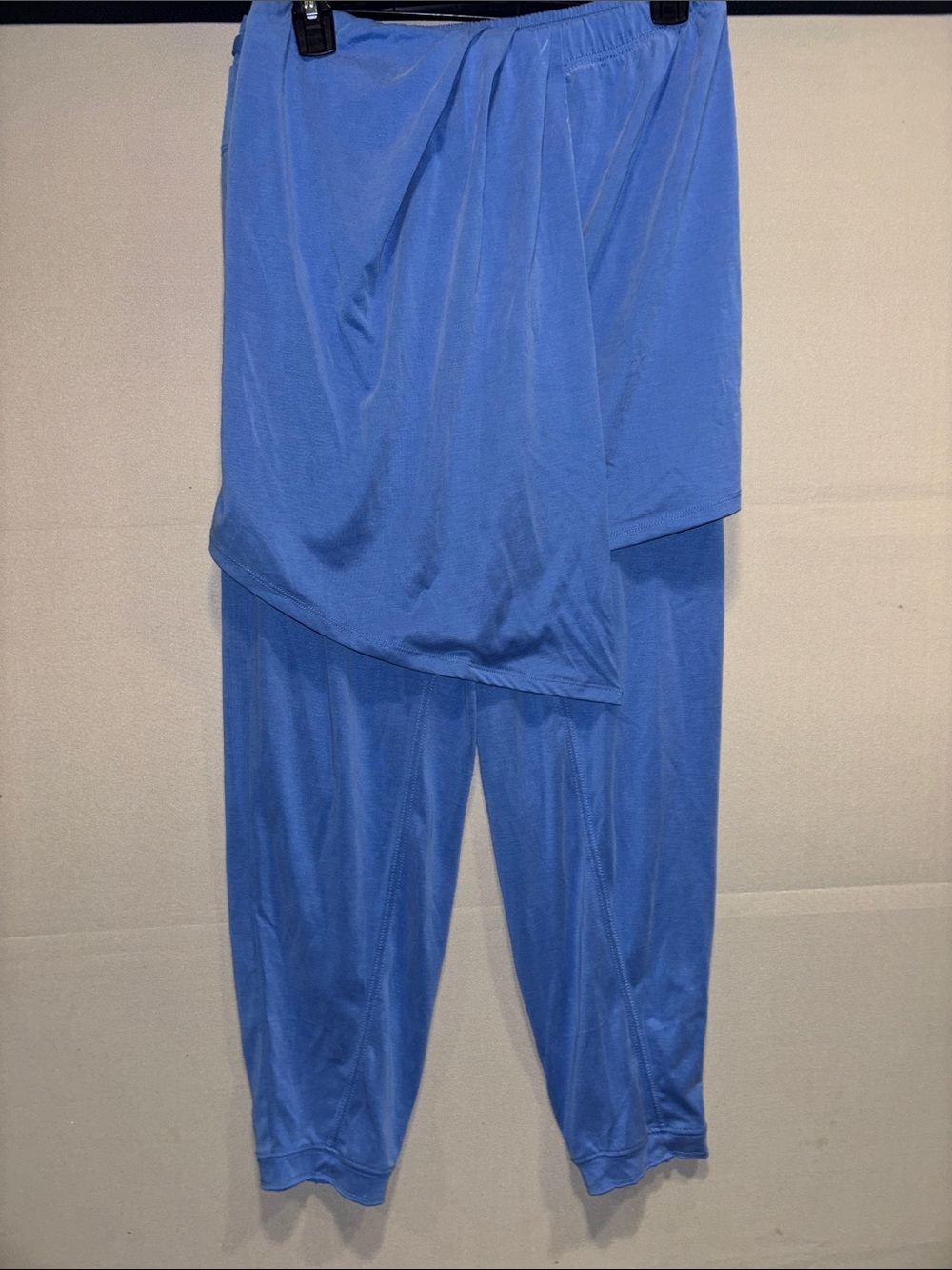 Blue Women's Drawstring Lounge Pants and Top, sold together. By Anthropologie. - Picture 4 of 10